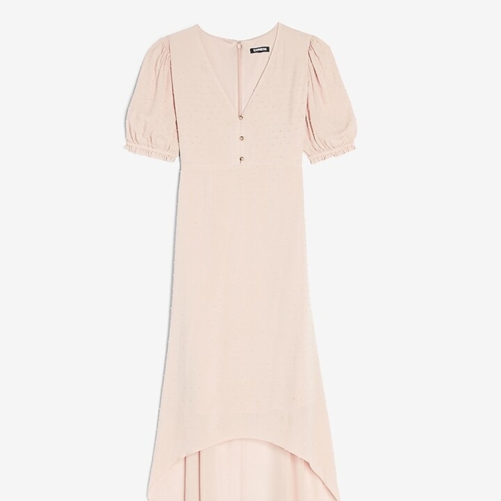 NWT Express button front hi-lo maxi dress